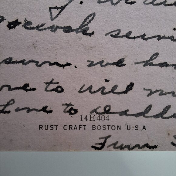 Vintage Rust Craft Easter Card For Father Floral Design Shiny Scrapbook Ephemera - Picture 5 of 5